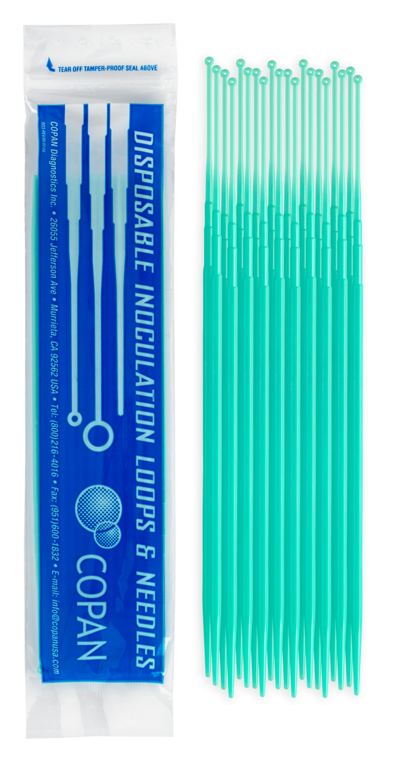 Öse 1µl souple verte claire stérile en sachet pelable de 20